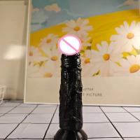 Dildo Realista Negro Estimulación de Vagina y Rectum para Adultos Masajeador de Placer para Parejas - details 8