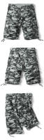 Pantalones cortos de camuflaje para hombre, Shorts informales con múltiples bolsillos, holgados, para trabajo y senderismo, Verano - details 1