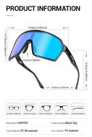Gafas de Sol Ligeras para Ciclismo Kapvoe Protección UV400 para Deportes y Exteriores - details 14