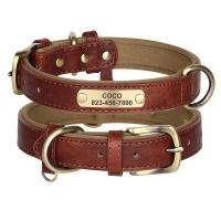 Placa de identificación de cuero personalizada, collares para perros, collar suave y estable, grabado gratuito para perros pequeños, medianos y grandes - details 10