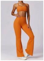 Conjunto de Yoga y Fitness para Mujeres Traje Deportivo de 2 Piezas Pantalones de Yoga de Cintura Alta y Sujetador Deportivo Racerback Material Exterior de Nylon Adecuado para Primavera/Verano - details 15