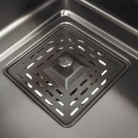 Fregadero de cocina de acero inoxidable 304, fregadero individual grande con tubo de drenaje, lavabo plateado de 29,5x17,7 x 8.3in - details 12