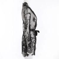 Ropa de dormir erótica transparente con cuello en V, lencería para mujer, Babydoll, disfraz de Tanga, bata tipo kimono, ropa de dormir de encaje, vestido Sexy - details 5