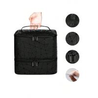 Bolsa Portátil Para Uñas De Doble Capa Organizador De Viaje Bolsa Multifuncional Para Esmaltes Y Aceites Esenciales Material PU Estilo Moda - details 6