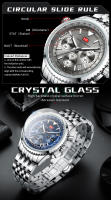 Reloj de Hombre MINIFOCUS Estilo Aviador – Cuarzo, Luminoso, Fecha, Acero Inoxidable - details 6