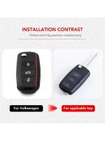 Funda de Silicona Completa para Llave de Coche Protectora para VW Polo, Tiguan, Passat, Golf, Jetta, Lavida, Skoda Octavia - details 0