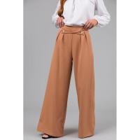 Pantalones sueltos de pierna recta para mujer, ropa de trabajo sencilla, cómodos, de cintura media, primavera y verano - details 6