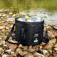 Cubo plegable portátil, contenedor de agua, cuencas de viaje para el hogar - details 3