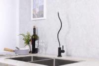 Filtro de agua potable flexible para cocina, grifo negro, plegable - details 8