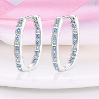 Pendientes de aro de Plata de Ley 925 para mujer, aretes grandes de Corazón Dorado, regalos de joyería - details 4