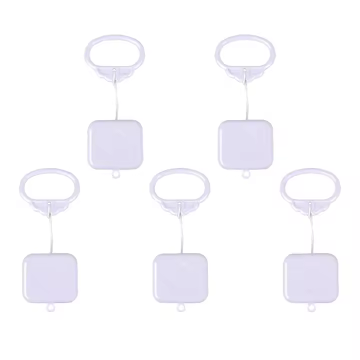 Caja de música con cuerda para tirar, caja de música impermeable con melodía de canción de cuna clásica, caja de música de cuerda, 5 uds. - 1