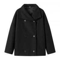 Tops de mujer 2024 nueva solapa de lana con doble botonadura para mujer - details 2