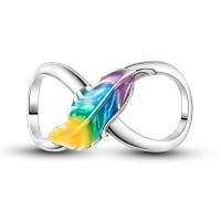 Encantos de Pulgas de Plata Esterlina S925 100% para Mujeres Joyería Fina de Cumpleaños Ajuste a Pulseras Originales de 3mm DIY con Cuentas Material Principal de Metal: Zircon - details 6