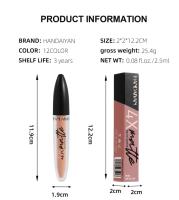 Lápiz labial mate, tinte de labios de terciopelo esmaltado, Color de alto pigmento, larga duración, resistente al agua - details 1