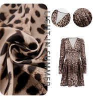 Estampado de leopardo con cuello en V ajustado verano otoño nuevo estampado manga larga vestido corto para mujer elegante - details 2