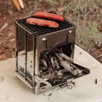Parrilla de Barbacoa Plegable de Acero Inoxidable Ligera para Acampar al Aire Libre - details 3