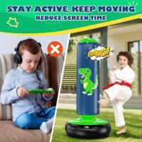 Boxeo Niños, Bolsa De Boxeo Inflable De Pie para 3-8 Niños, Pelota De Boxeo Regalos para Niños Y Niñas, Saco De Boxeo De Pie para Niños Set para Practicar Karate, Taekwondo, MMA - details 17