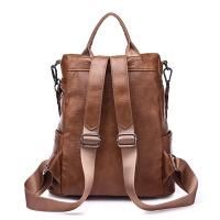 Mochila de cuero para mujer, morral de viaje de moda salvaje, mochila de ocio, nueva versión coreana - details 2