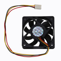 Ventilador de CPU, radiador, 60x60mm, caja de ordenador, negro - details 0