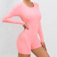 Mono de Yoga sin Espalda 2024 Traje de Gimnasio para Mujeres de Manga Larga Ropa Deportiva de Moda - details 14