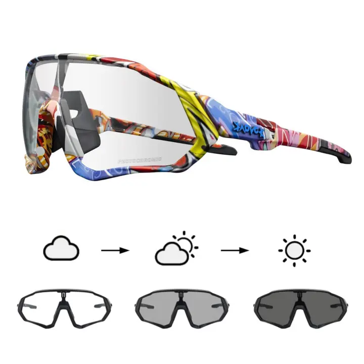 Gafas de Sol photochromáticas para Cycling, lantes - 1