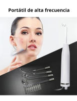 Herramienta de Cuidado de la Piel para el Acné y el Crecer Cabello Electroterapia de Alta Frecuencia con Tubo de Vidrio Portátil Piel Normal - details 4