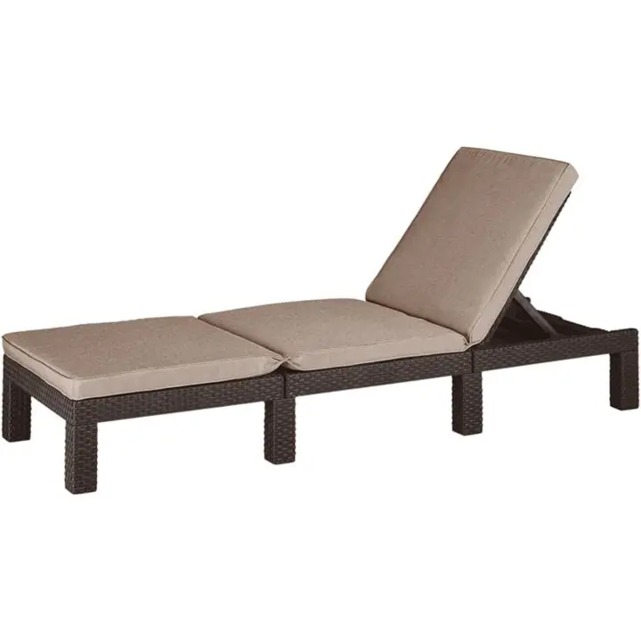 Terrazas exteriores, patios, jardines, con respaldo reclinable en 4 posiciones, estructura reforzada con - 1
