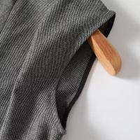 O mujeres gris cuello sin mangas vestido sin mangas nuevo otoño recto Mini Vestidos femeninos altos Vestidos - details 10