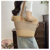 Bolso de Paja para Vacaciones de Verano en la Playa 2025 Nuevo Estilo Tejido de Gran Capacidad Bolso de Hombro para Playa Bolso de Mano Moderno y a la Moda - details 20