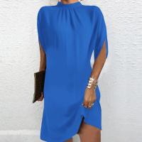 Nuevo Vestido holgado de cuello redondo con manga de murciélago a la moda para mujer - details 7