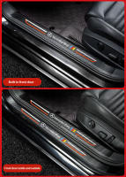 New 4Pcs Car Threshold Strip Door Plate Sill Scuff Cover Sticker for fit Mercedes Benz - details 1