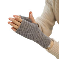 Guantes sin dedos para clima frío para hombres y mujeres, guantes cómodos de punto elástico, guantes antideslizantes para montar - details 6