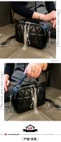 Marca Hong Kong2025Bolso de mano de lujo para mujer, bolso cuadrado pequeño de artículos genuinos de rombo, bolso de mano a juego de estilo occidental Premium - details 10