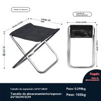 Silla plegable playa Portátil al aire libre pesca camping familiares party - details 7