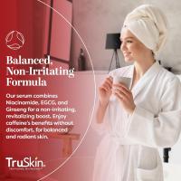 TruSkin Suero de cafeína para rostro y ojos – Suero energizante de cafeína al 5% con EGCG niacinamida Matcha y ginseng – Mejora el aspecto de las ojeras y la hinchazón debajo de los ojos, 1 fl oz - details 3
