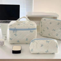 Bolsa de Maquillaje de Algodón para Acolchado Organizador de Cosméticos con Crema - details 3