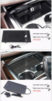 Cargador inalámbrico Qi para coche, adaptador de placa de carga rápida para teléfono celular, modificación Interior, piezas de automóvil, para B-MW serie 7, 2016-2022 - details 0