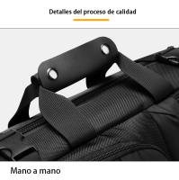 Mochila de gran capacidad para hombre, bolsa de ocio y negocios, con compartimento para zapatos y múltiples métodos de transporte - details 14