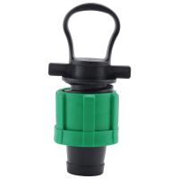 Tapón de tapa de tubo de riego por goteo, accesorio de tapa final Universal de 1/2 pulgadas, para sistema de aspersor de tubo con cinta de goteo de 16mm - details 5