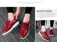 Zapatos de cuero genuino de alta calidad para mujer, zapatos Derby planos Brogue informales, zapatos Oxford formales Retro Brock para mujer - details 15