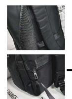 Mochila de viaje multifuncional, ligera, de gran capacidad, Unisex, con estampado de letras, impermeable, bolso escolar para deportes al aire libre - details 8