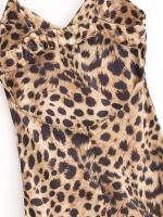 Vestido Midi de Moda Verano 2024 Estilo Interior con Estampado de Leopardo - details 7