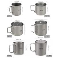 Utensilios de Cocina de Titanio Lixada-Ultraligeros para Acampar Utensilios de Senderismo de 300ml a 750ml - details 3