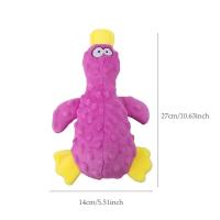 Juguete de Peluche Suave de Pato Juguete Interactivo para Cachorros Diversión de Mordisco - details 3