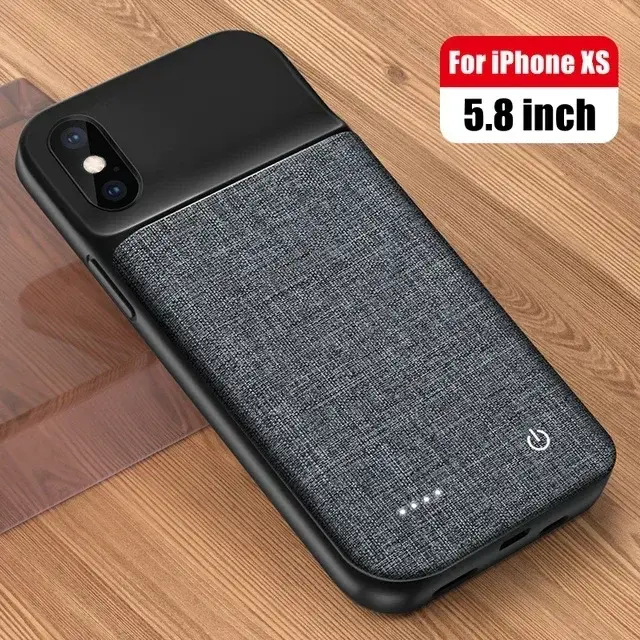 Funda Cargador De Batería Para IPhone 11 12 Pro Max XR XS Max, Funda De Carga Externa, Banco De Energía Portátil Para IPhone 13 Pro Max. - 1