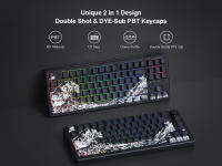 Ukiyo-e original grabado lateral transparente keycap PBT personalidad creativa sublimación personalización (teclado no incluido) - details 9