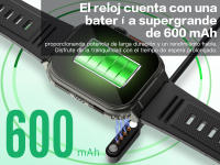 Reloj inteligente militar para Android e IOS, resistente al agua IP67, rastreador de actividad con trayectoria GPS, Amoled, BT, llamadas - details 3
