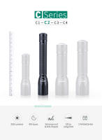 Linterna Nextorch C2 para el uso diario con baterías AA de 4pcs luz uniforme impermeable 250 lumens ideal para acampar y uso diario fabricada en aleación de aluminio fuente de luz LED CREE XP-G3 - details 8