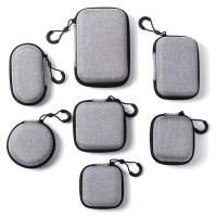 Bolsa de almacenamiento dura de EVA a prueba de golpes, bolsa protectora a prueba de polvo para almacenamiento de auriculares, bolsa organizadora de cables de datos impermeable portátil - details 0