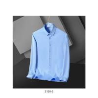 Camisa elástica de manga larga, nuevos productos antiarrugas, blusa vertical masculina, camisa masculina (Regalo 1 pieza) - details 27